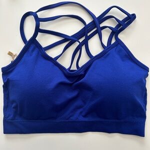 Zenana Outfitters Bralette NWT S/M Blue Denim